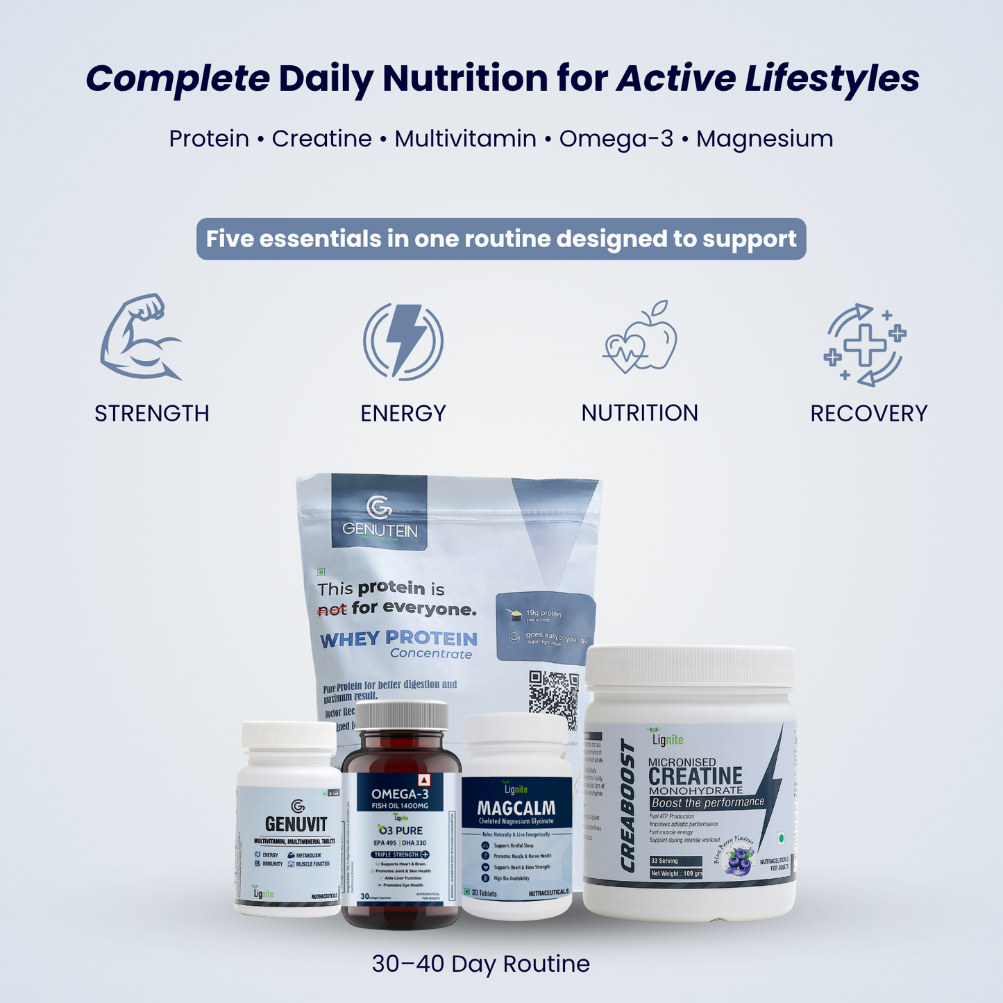 Complete Vitamin Supplement Pack | Total Nutrition & Daily Wellness Support