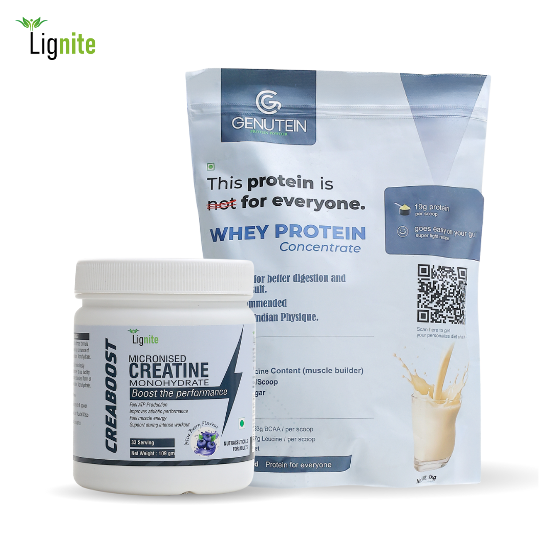 Protein and Creatine Combo | Lignite Muscle & Metabolism Pack