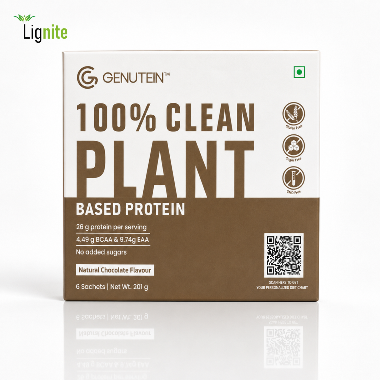 Plant-Protein Sachets – Pack of 6 for Daily Nutrition | Natural Chocolate Flavour
