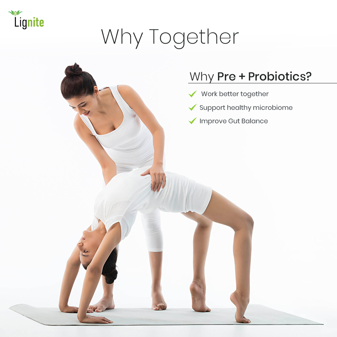 Pre and Probiotic Capsules | Gut Health Supplement | Lignite G-Micro