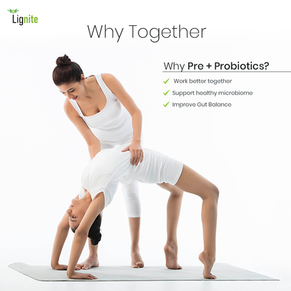 Pre and Probiotic Capsules | Gut Health Supplement | Lignite G-Micro