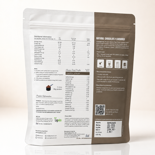 Plant-Based Protein – Natural Chocolate Flavour, 500 g