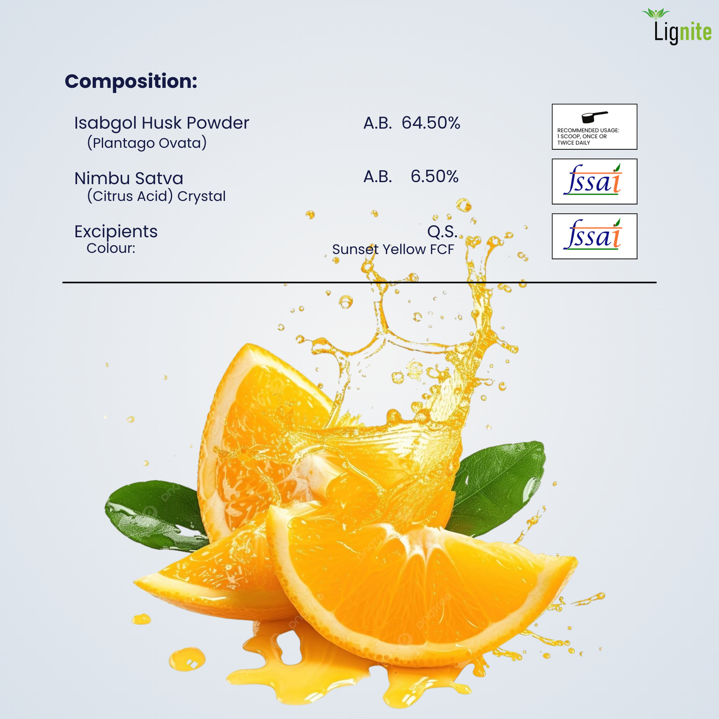Isabgol Orange Flavour | Psyllium Husk for Digestive & Bowel Support