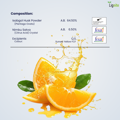 Isabgol Orange Flavour | Psyllium Husk for Digestive & Bowel Support