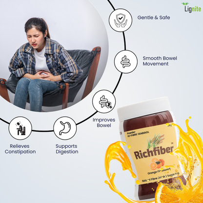 Isabgol Orange Flavour | Psyllium Husk for Digestive & Bowel Support