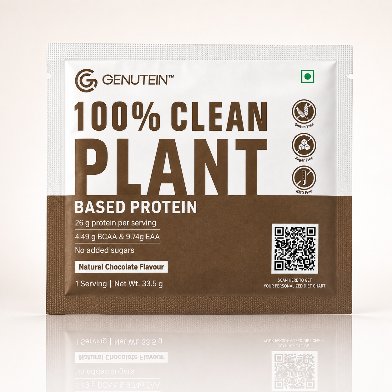 Plant-Protein Sachets – Pack of 6 for Daily Nutrition | Natural Chocolate Flavour
